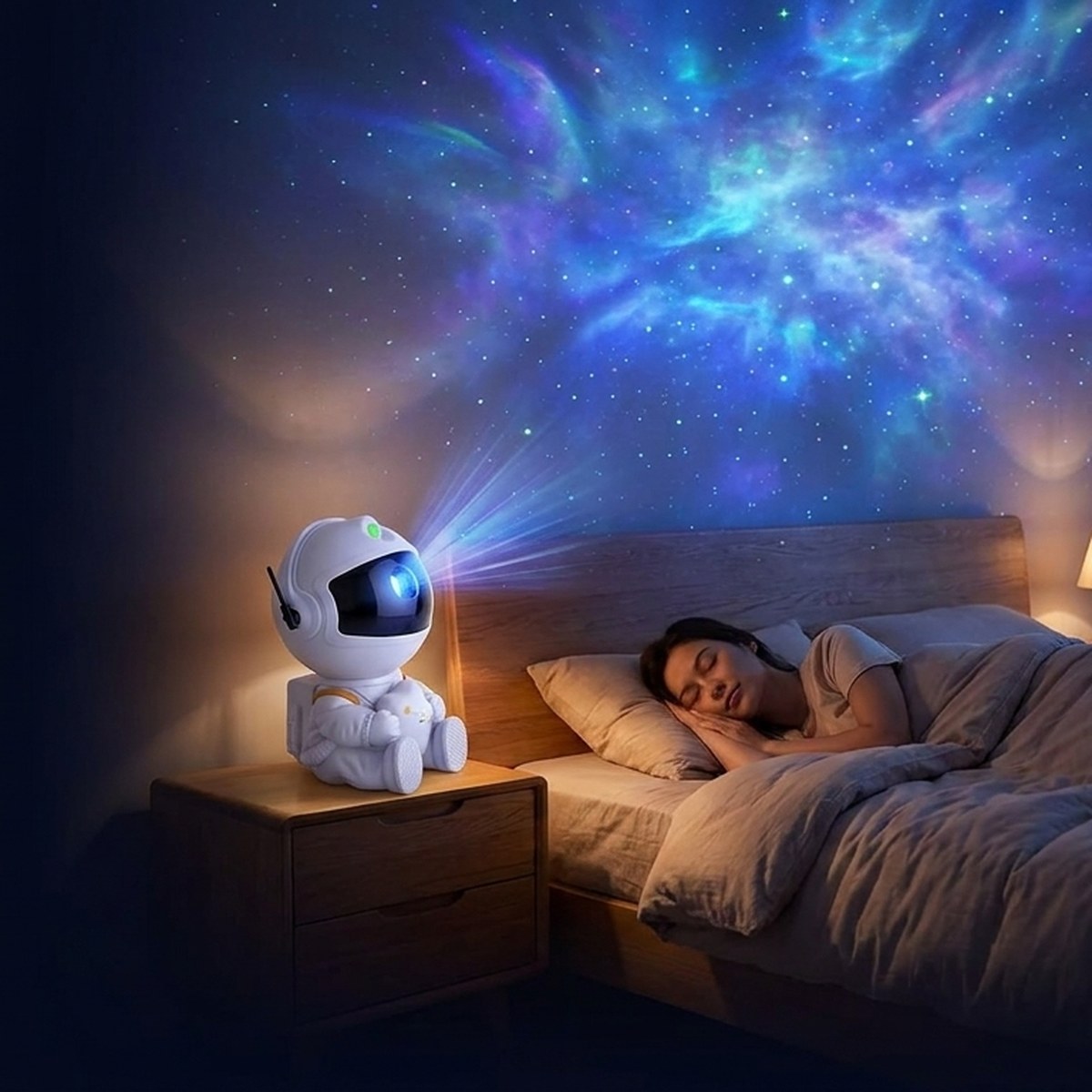 Astronaut Galaxy Projector helping you sleep
