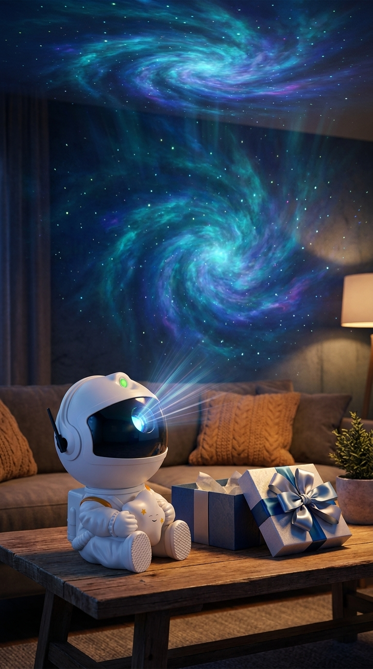 Astronaut Galaxy Projector given as a gift