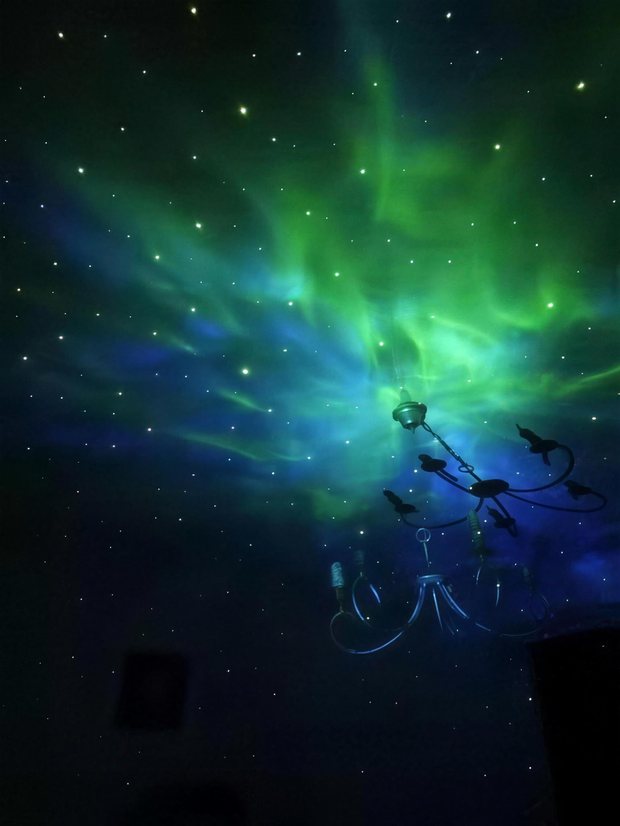 Real customer photo of the Astronaut Galaxy Projector