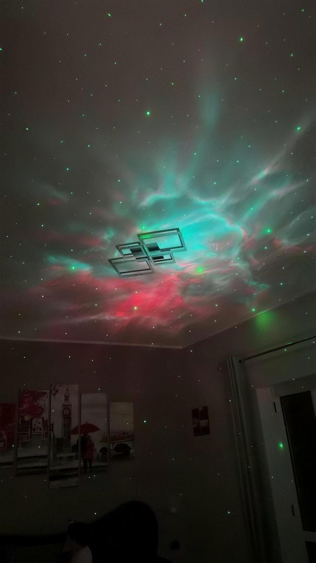 Real customer photo of the Astronaut Galaxy Projector