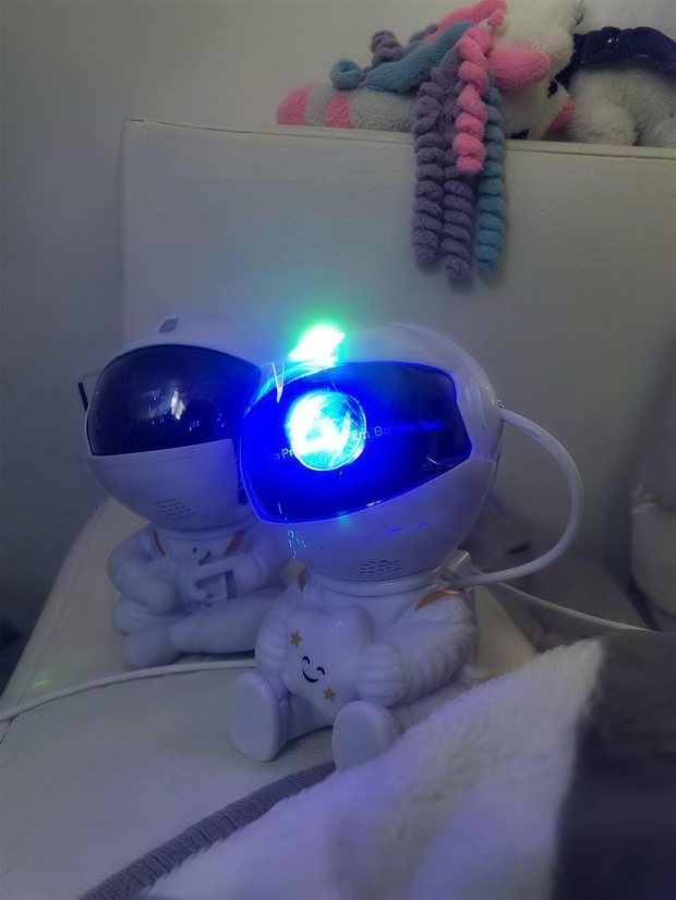 Real customer photo of the Astronaut Galaxy Projector