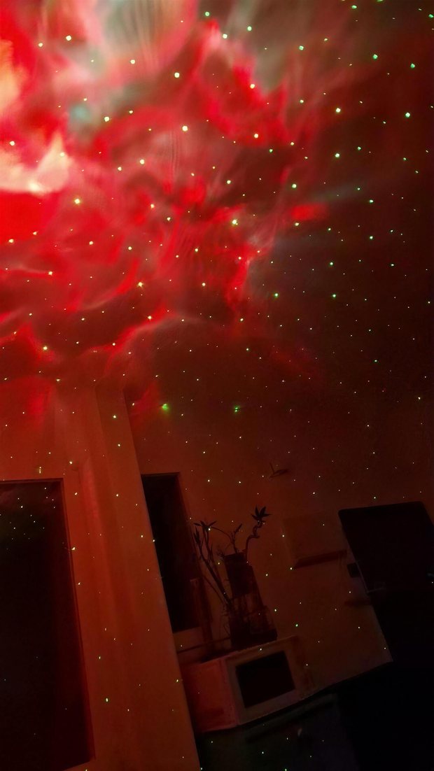 Real customer photo of the Astronaut Galaxy Projector